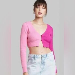 Wild Fable cropped cardigan Sz M NWT